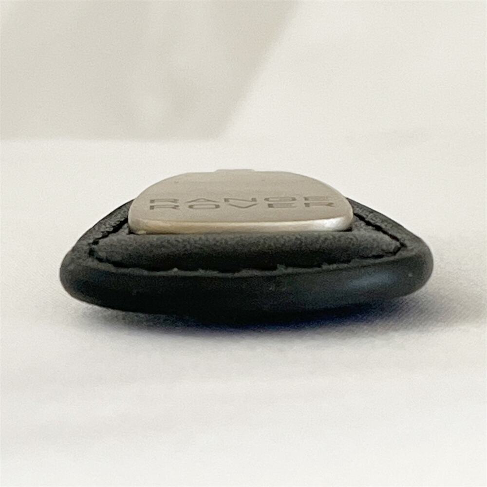 RANGE ROVER Teardrop Key Fob Original Vintage Leather Chrome Metal - Picture 6 of 10